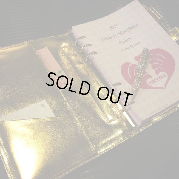 画像8: ラスト１点！即納可能！！オリジナル最高級ダイヤモンドパイソン【開運ご自愛手帳カバー】A５サイズ６穴タイプ (8)