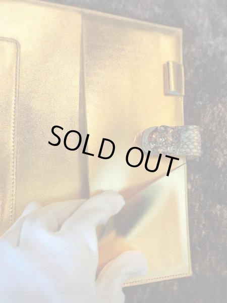 画像7: ラスト１点！即納可能！！オリジナル最高級ダイヤモンドパイソン【開運ご自愛手帳カバー】A５サイズ６穴タイプ (7)