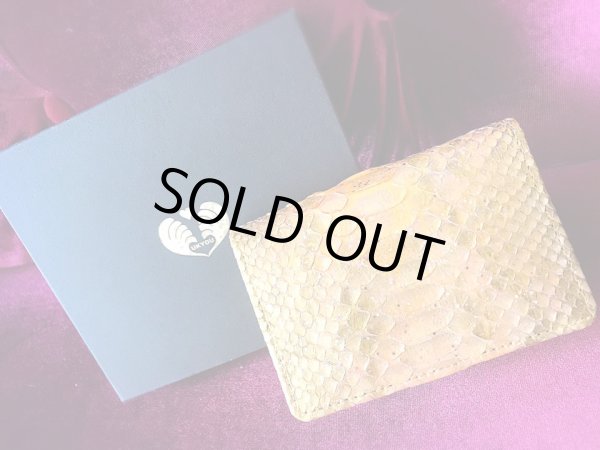 画像13: 最高級オリジナル【自分自神名刺入れ】ダイヤモンドパイソンゴールド名刺入れ (13)