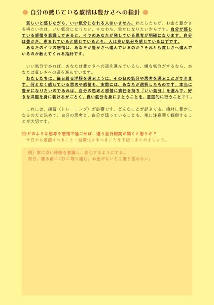 画像5: お金と豊かさを無限に！無条件に！受け取ることができるようになる888Hzの潜在意識書き換え誘導瞑想CD60分＋徹底自己内観ワークBOOK小冊子 (5)