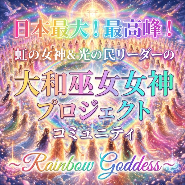 画像1: 大和巫女女神プロジェクトRainbow　Goddessコミュニティ正式参加（月額制の課金制度です） (1)